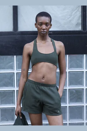 GREG ROSS Raw Cut Bra Top - Femme Hauts Green Xs