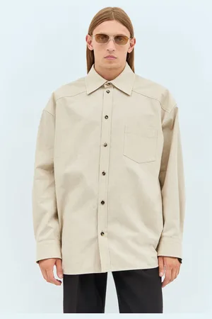 Bottega Veneta Crisp Poplin Chemise- Homme Chemises Beige It - 46