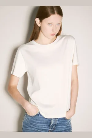 Saint Laurent Classic T-shirt - Femme T-shirts Cream Xs