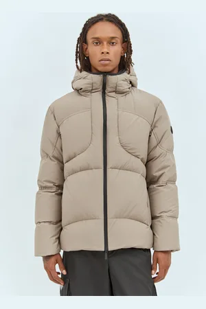 Moncler Peller Short Down Jacket - Homme Blousons Beige 2