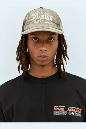 Space Available Artisan Circular Design Baseball Cap - Homme Chapeaux Grey One Size