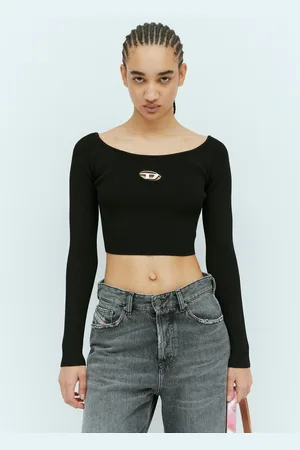 Diesel M-vera-ls Knit Crop Top - Femme Hauts L