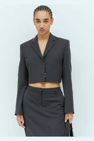 Diesel G-milla-p1 Tailored Crop Blazer - Femme Blazers Grey It - 38