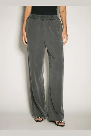 Alexander Wang High Rise Relaxed Track Pantalon - Femme Pantalons Grey S