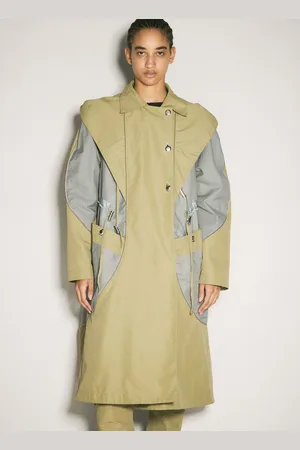 Kiko Kostadinov Herne Hooded Trench Coat - Femme Manteaux Khaki Fr - 36