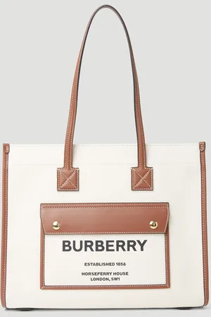 Burberry Small Freya Tote Sac - Femme Sacs Cabas Beige One Size