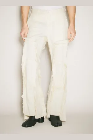 Comme des Garçons Panelled Wool-blend Pantalon - Homme Pantalons Cream L