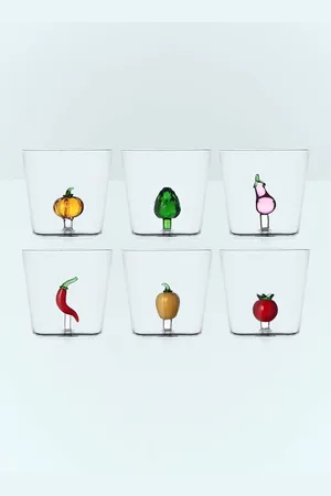 Ichendorf Milano Set Of Six Vegetable Tumblers - Glassware Multicolour One Size
