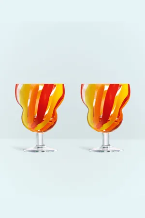 LSA International Set Of Two Wine Glasses - Glassware Multicolour One Size