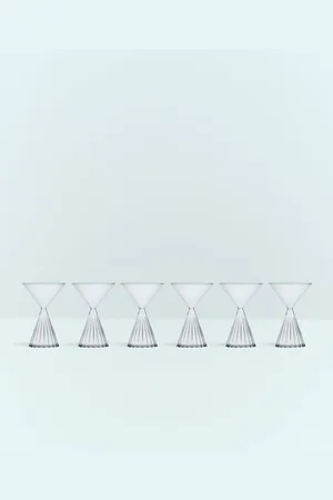 Ichendorf Milano Set Of Six Tutu Martini Glasses - Glassware Clear One Size