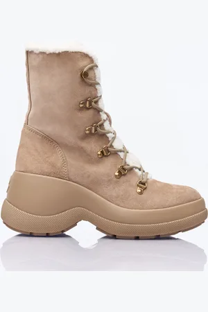 Moncler Resile Trek Ankle Bottes- Femme Bottines Et Bottes Beige Eu - 39