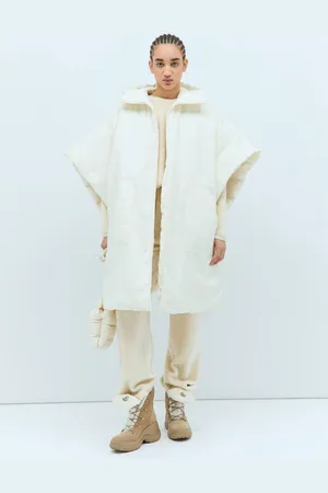 Moncler Hooded Padded Cape - Femme Manteaux Off One Size