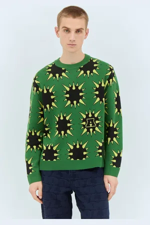 AWAKE NY Spike Sweater - Homme Pulls Green S