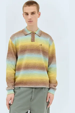 AWAKE NY Ombre Polo Collar Sweater - Homme Pulls Multicolour M