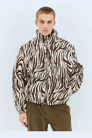 ERL Zebra Quilted Puffer Jacket - Homme Blousons S
