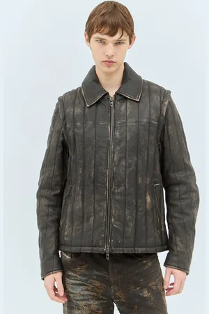 Diesel L-albert Leather Jacket - Homme Blousons Eu - 52
