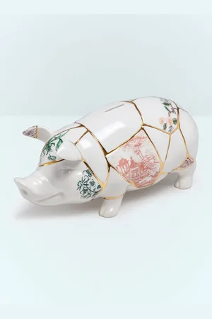 SELETTI Kintsugi Piggy Bank - Decorative Objects One Size