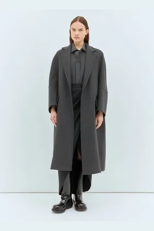 Max Mara Oversized Wool-and-cashmere Coat - Femme Manteaux Grey It - 36