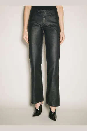 MUGLER Waxed Straight Leg Pantalon - Femme Pantalons 26