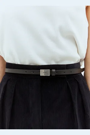 Max Mara Logo Tag Leather Belt - Femme Ceintures S
