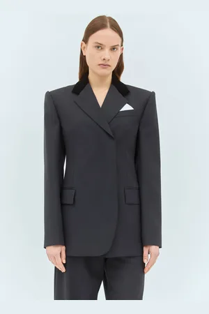 Sportmax Stretch Wool Tailored Blazer - Femme Blazers Navy It - 42