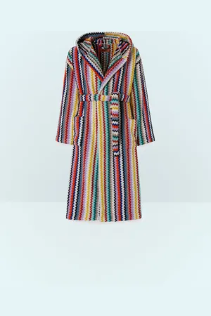 Missoni Riverbero Hooded Bathrobe - Bathroom Multicolour L
