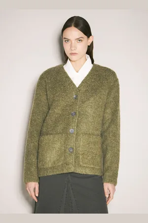 OUR LEGACY Fuzzy Cardigan - Femme Pulls Green Fr - 34