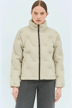 Burberry Ekd Nylon Down Jacket - Femme Blousons Grey L