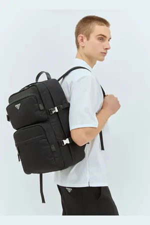 Prada Re-nylon And Saffiano Leather Backpack - Homme Sacs À Dos One Size