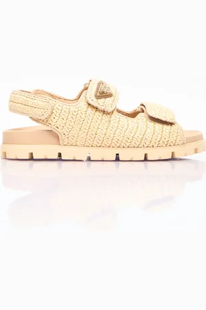 Prada Crochet Sandales- Femme Sandales Beige Eu - 36