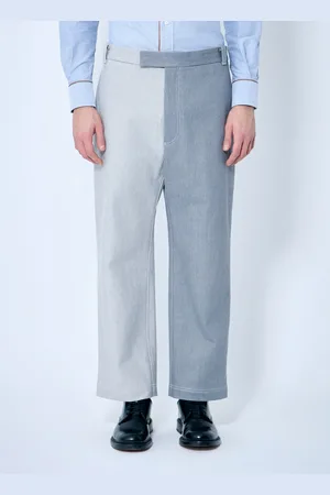 Thom Browne Thom Brune Constrast Tailored Pantalon - Homme Pantalons Grey 4
