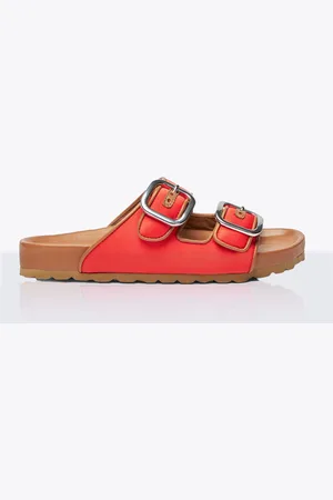 Scarosso Isa Satin Sandales- Femme Sandales Orange Eu - 35