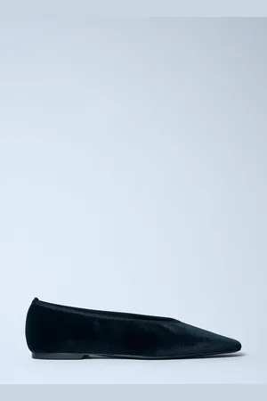 Totême Minimalist Velvet Ballerina Flats - Femme Chaussures Plates Eu - 36