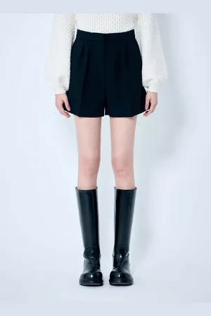 Max Mara Wool Canvas Shorts - Femme Shorts It - 36