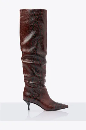 Scarosso Barbara Snake High Bottes- Femme Bottines Et Bottes Eu - 35