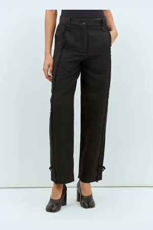 Ganni Tweed Suiting Pantalon - Femme Pantalons Fr - 34