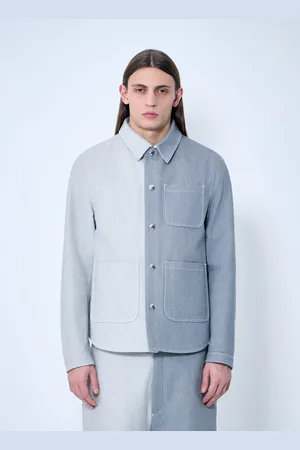 Thom Browne Thom Brune Contrast Utility Jacket - Homme Blousons Grey 3