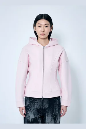 Ganni Fleece Zip Hooded Sweatshirt - Femme Sweatshirts M