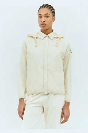Moncler Hooded ChemiseDown Jacket - Femme Blousons Cream It - 38