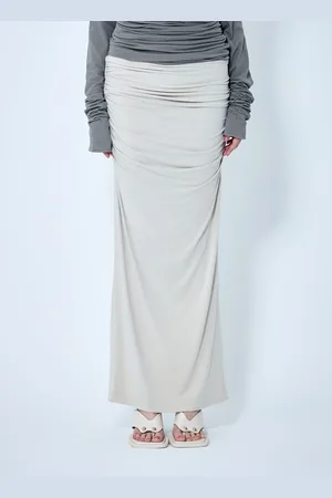 Entire Studios Surge Maxi Skirt - Femme Jupes Grey Xs