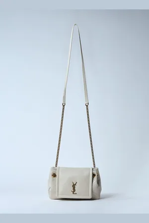Saint Laurent Mini Nolita Crossbody Sac - Femme Sacs À Épaule Cream One Size