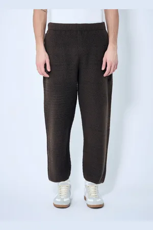Issey Miyake Rustic Knit Track Pantalon - Homme Pantalons De Survêtement 1