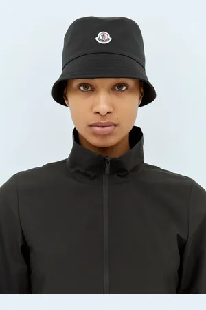Moncler Logo Patch Bucket Hat - Femme Chapeaux S