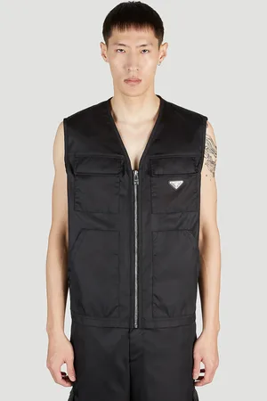 Prada Re-nylon Utility Gilet - Homme Blousons Eu - 48