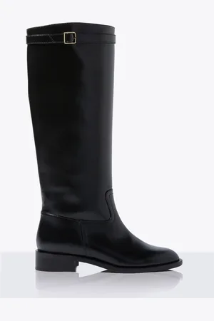 Scarosso Lauren High Leather Bottes- Femme Bottines Et Bottes Eu - 35