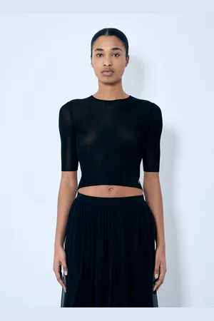 Saint Laurent Cassandre Knit Top - Femme Hauts S