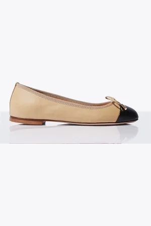 Scarosso Carla Ballerina Flats - Femme Chaussures Plates Beige Eu - 35
