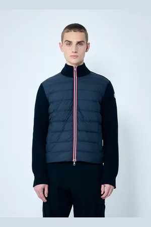 Moncler Zip-up Padded Cardigan - Homme Pulls Navy M