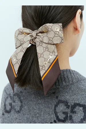 Gucci Set Of Two Silk Gg Scrunchies - Femme Bijoux One Size