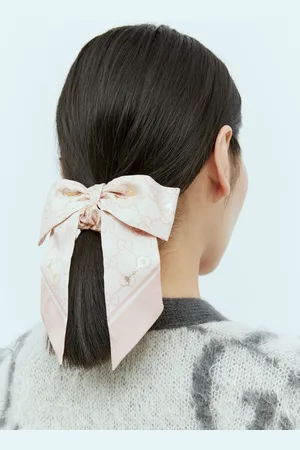 Gucci Set Of Two Silk Gg Scrunchies - Femme Bijoux One Size